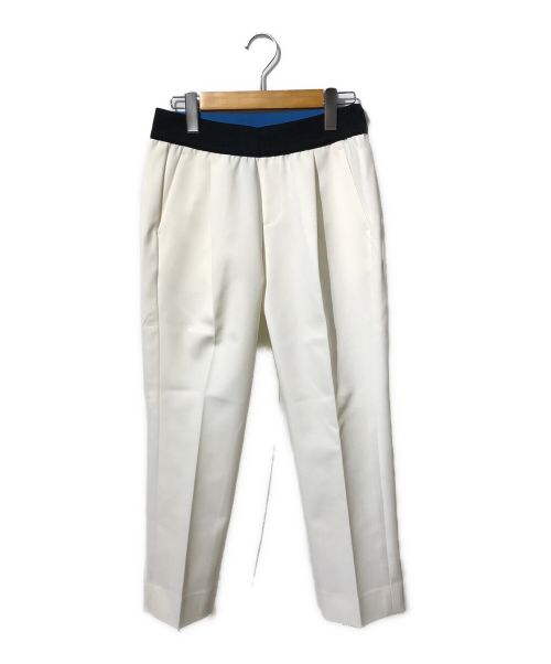 NUMBER M（ナンバーエム）NUMBER M (ナンバーエム) ボディシェルマチ付きストレッチパンツ/サイドラインパンツ ホワイト サイズ:40の古着・服飾アイテム