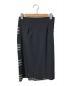 β (ベータ) チェックジャガードスカート ブラック サイズ:9：5000円