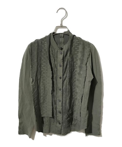 A・POC（エーポック）A・POC (エーポック) メッシュシャツ グレー サイズ:3の古着・服飾アイテム