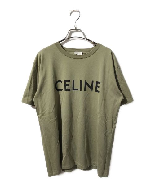 CELINE（セリーヌ）CELINE (セリーヌ) ルーズ Tシャツ / コットンジャージー カーキ サイズ:XSの古着・服飾アイテム