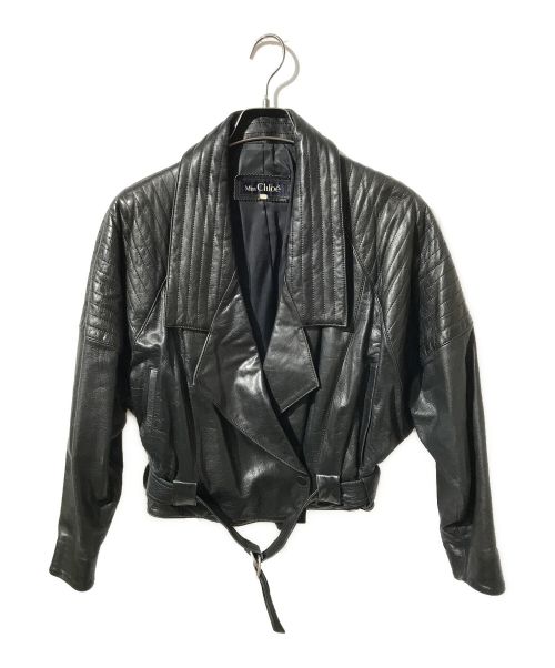 miss chloe（ミスクロエ）miss chloe (ミスクロエ) レザージャケット ブラック サイズ:表記なしの古着・服飾アイテム