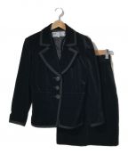 Yves Saint Laurentイヴサンローラン）の古着「ベロアセットアップ」｜ブラック