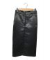 Demi-Luxe Beams (デミルクス ビームス) グロスサテン タイトスカート.M ブラック サイズ:36 未使用品：12800円