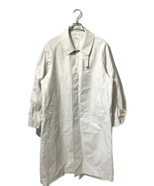 LOEFF（ロエフ）LOEFF (ロエフ) コットン ダンプ ステンカラーコート ホワイト サイズ:1の古着・服飾アイテム