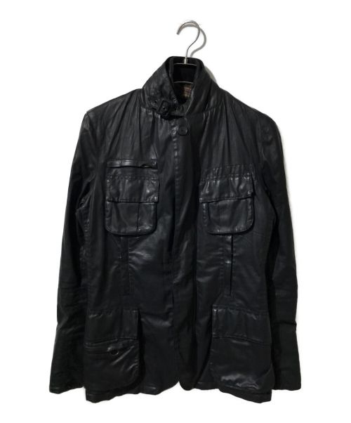 Barbour（バブアー）Barbour (バブアー) JOE CASELY-HAYFORD (ジョー・ケイスリー・ヘイフォード) コラボレイヤードオイルドジャケット ブラック サイズ:Sの古着・服飾アイテム