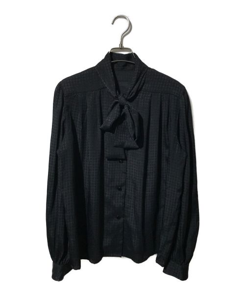 GIVENCHY（ジバンシィ）GIVENCHY (ジバンシィ) ボウタイブラウス ブラック サイズ:14の古着・服飾アイテム