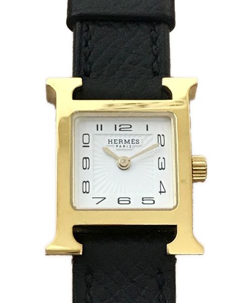 HERMES（エルメス）HERMES (エルメス) Hウォッチ ミニ/腕時計 ホワイト サイズ:ミニの古着・服飾アイテム