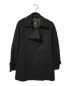 BURBERRY BLACK LABEL (バーバリーブラックレーベル) カシミヤ混Pコート ブラック サイズ:M：13800円