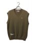 Aape BY A BATHING APE（エーエイプ バイ アベイシングエイプ）の古着「MOONFACE PATCH KNIT VEST」｜ブラウン