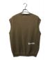 Aape BY A BATHING APE (エーエイプ バイ アベイシングエイプ) MOONFACE PATCH KNIT VEST ブラウン サイズ:L：6800円