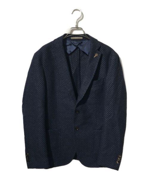 PAOLONI（パオローニ）PAOLONI (パオローニ) テーラードジャケット ブルー サイズ:52の古着・服飾アイテム
