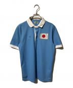adidasアディダス）の古着「サッカー日本代表100周年記念ユニホーム/ポロシャツ/GU1929」｜ブルー