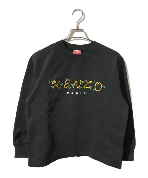 KENZO（ケンゾー）KENZO (ケンゾー) TIGER TAIL K' REGULAR SWEAT ブラック サイズ:Lの古着・服飾アイテム