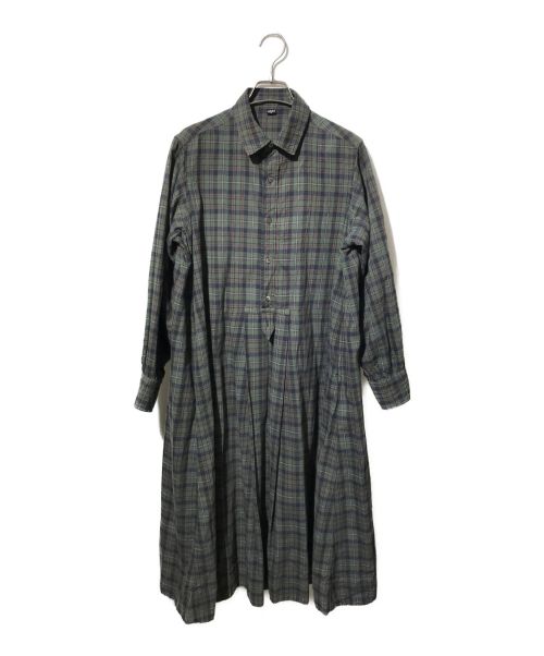 45R（フォーティーファイブアール）45R (フォーティーファイブアール) インド麦平のドレス グリーン サイズ:表記なしの古着・服飾アイテム