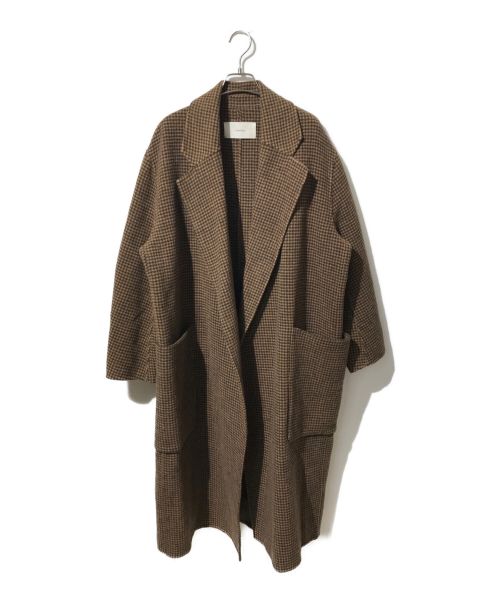 TODAYFUL（トゥデイフル）TODAYFUL (トゥデイフル) Over Check Coat ブラウン サイズ:36の古着・服飾アイテム