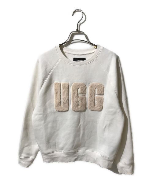 UGG（アグ）UGG (アグ) Madeline Fuzzy Logo Crewneck ホワイト サイズ:Sの古着・服飾アイテム