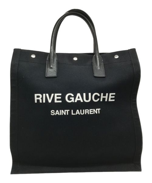 Saint Laurent Paris（サンローランパリ）Saint Laurent Paris (サンローランパリ) RIVE GAUCHE TOTE BAG ブラックの古着・服飾アイテム