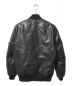 ALPHA (アルファ) MA-1レザーダウンジャケット ブラック サイズ:XL：32000円
