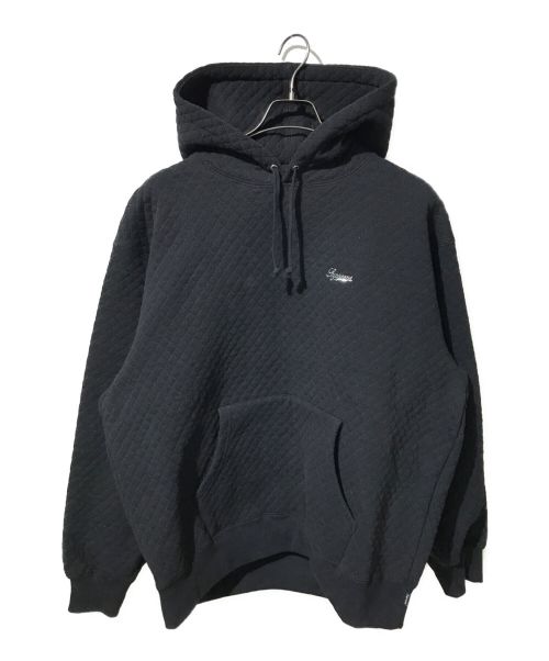 SUPREME（シュプリーム）SUPREME (シュプリーム) Micro Quilted Hooded Sweatshirt ブラック サイズ:Lの古着・服飾アイテム