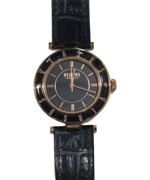 VERSUS VERSACE（ヴェルサス ヴェルサーチ）VERSUS VERSACE (ヴェルサス ヴェルサーチ) 腕時計 ブラックの古着・服飾アイテム