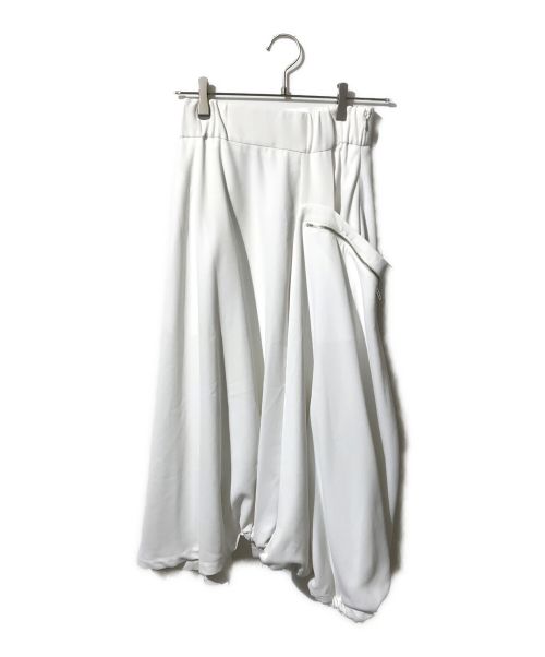 UN3D.（アンスリード）UN3D. (アンスリード) ポケットバルーンスカート ホワイト サイズ:36の古着・服飾アイテム