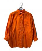 BEAMS BOYビームスボーイ）の古着「コットン タイプライター ビッグ ボタンダウンシャツ」｜オレンジ