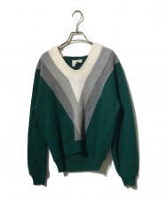 campus (キャンパス) 60'sVネックニット グリーン サイズ:M