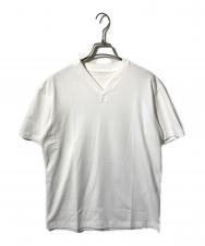 ISSEY MIYAKE MEN (イッセイミヤケメン) VネックTシャツ ホワイト サイズ:1