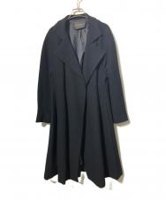 DONNA KARAN (ダナキャラン) ダブルウールコート ブラック サイズ:8