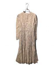 CELFORD (セルフォード) ボウタイレースマーメイドワンピース ベージュ サイズ:36