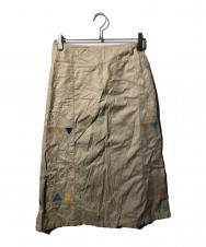 Haat (ハート) 総柄刺繍スカート ベージュ サイズ:2