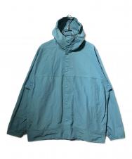 YAECA (ヤエカ) HOODED SHIRT / フーデッドシャツ ブルー サイズ:M