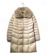 anuans (アニュアンス) 2wayファーカラーダウンコート アイボリー サイズ:M