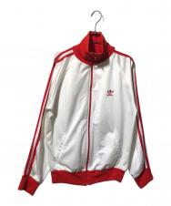 adidas (アディダス) ATPトラックジャケット ホワイト×レッド サイズ:M
