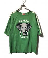 KENZO (ケンゾー) 刺繍Tシャツ/半袖カットソー グリーン サイズ:Ｌ