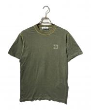 STONE ISLAND (ストーンアイランド) フロントロゴ半袖カットソー/Ｔシャツ カーキ サイズ:S
