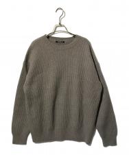 GALERIE VIE (ギャルリーヴィー) ファインウール クルーネックニット グレー サイズ:M