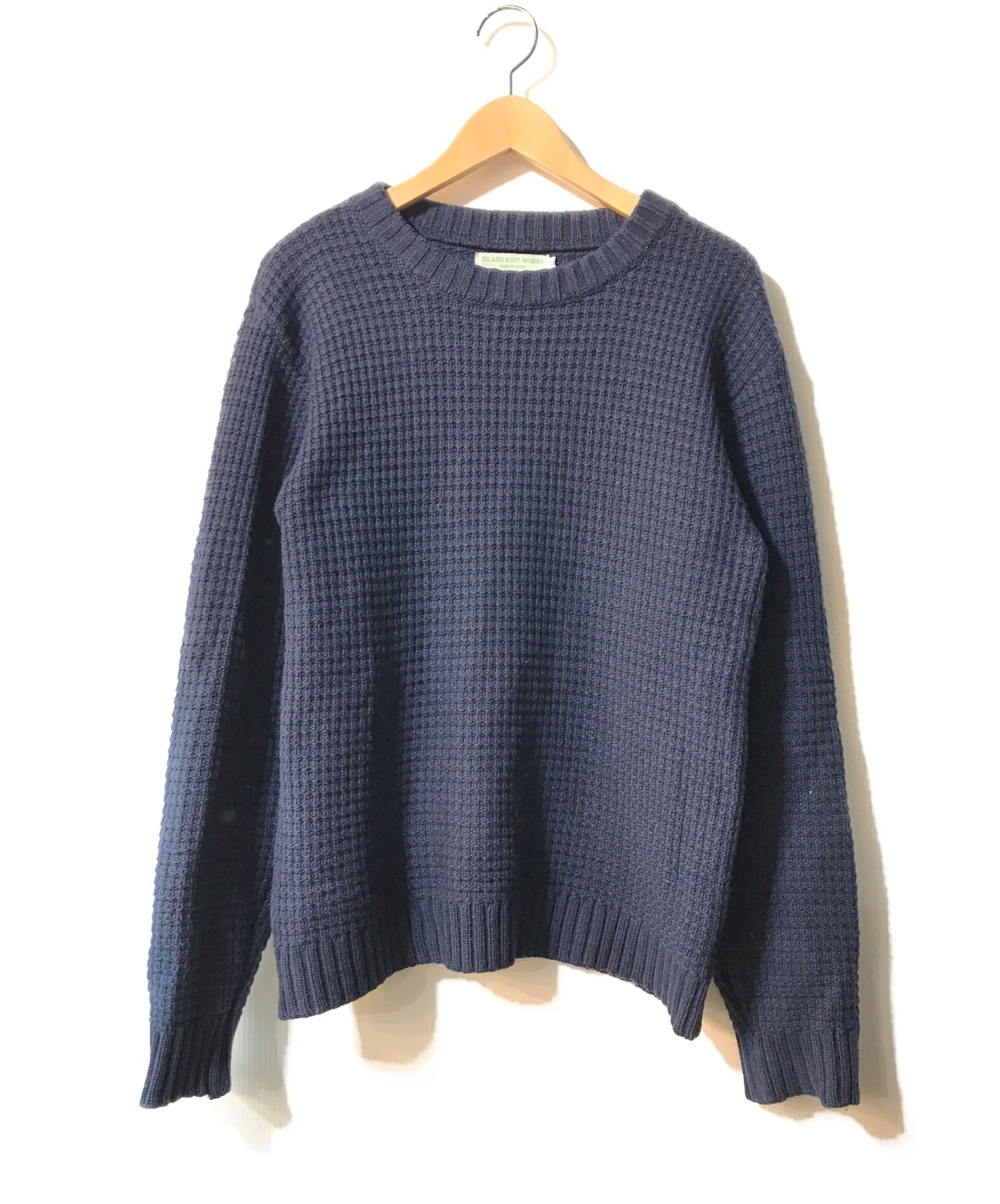 中古 古着通販 Island Knit Works アイランドニットワークス ワッフルニット ネイビー サイズ 2 ブランド 古着通販 トレファク公式 Trefac Fashion