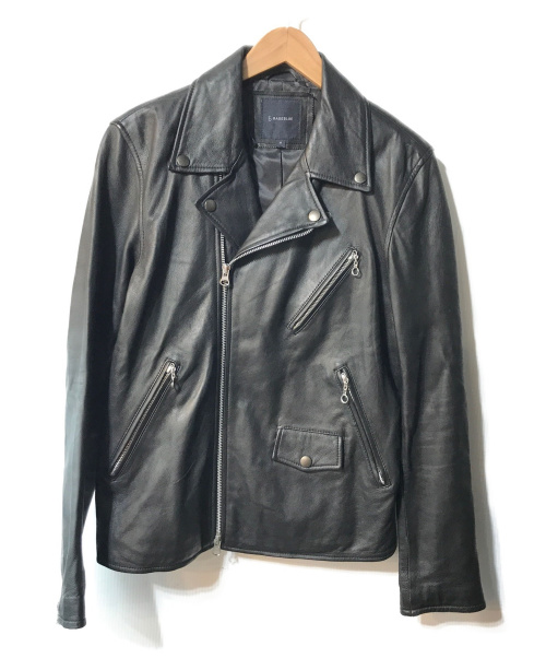 RAGEBLUE（レイジブルー）RAGEBLUE (レイジブルー) ラムレザーダブルライダースジャケット ブラック サイズ:Mの古着・服飾アイテム