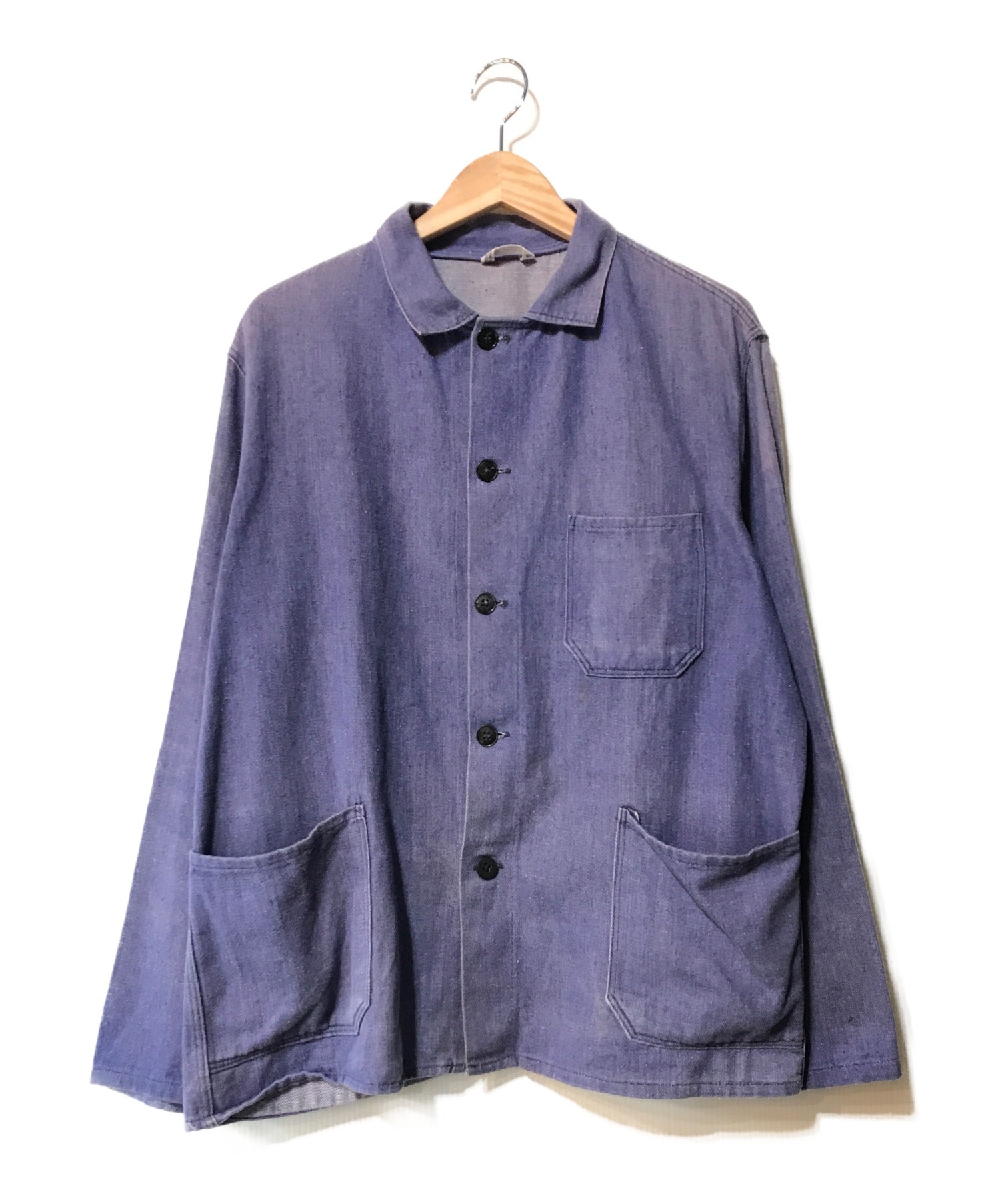 VINTAGE (ヴィンテージ) 【OLD】フレンチヴィンテージワークジャケット ブルー サイズ:-