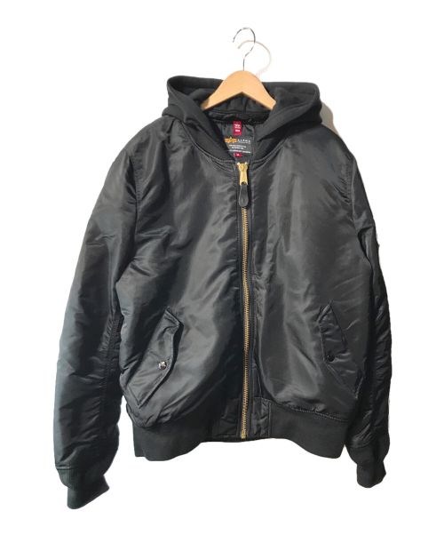 ALPHA（アルファ）ALPHA (アルファ) ボンバージャケット ブラック サイズ:XLの古着・服飾アイテム