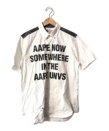 Aape BY A BATHING APE（エーエイプ バイ アベイシングエイプ）の古着「プリントS/Sシャツ」｜ホワイト