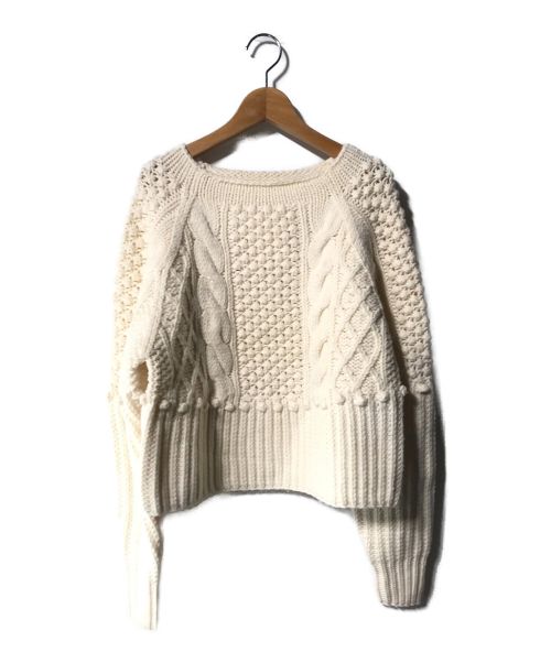 IENA（イエナ）IENA (イエナ) EIGER手編みケーブルプルオーバー ホワイト サイズ:freeの古着・服飾アイテム