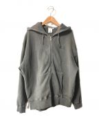 X-GIRL（エックスガール）の古着「PIGMENT DYED ZIP UP SWEAT HOODIE」｜ブラック