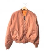 ALPHA（アルファ）の古着「MA-1ジャケット」｜ピンク