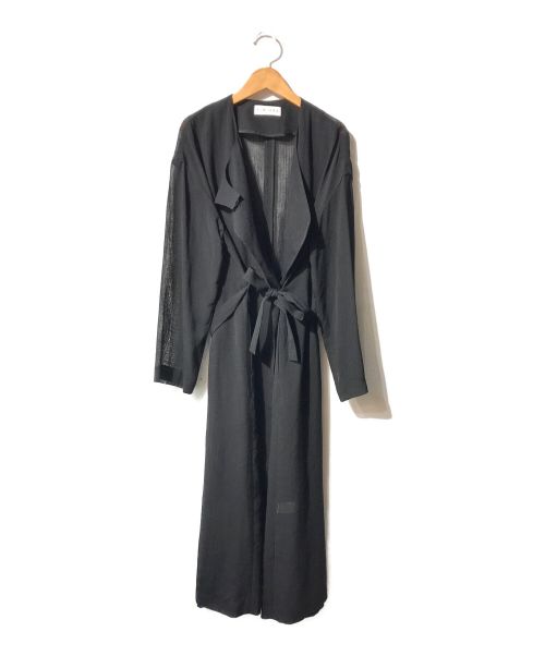 RIM.ARK（リムアーク）RIM.ARK (リムアーク) Front lapel summer gown ブラック サイズ:FREEの古着・服飾アイテム