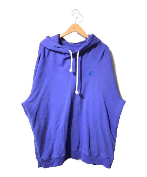 Acne（アクネ）Acne (アクネ) Farrin Face hoodie ブルー サイズ:XLの古着・服飾アイテム