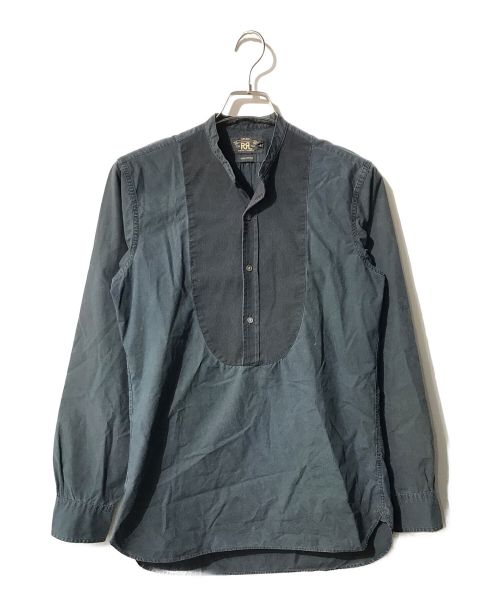 RRL（ダブルアールエル）RRL (ダブルアールエル) ブラックインディゴバンドカラーシャツ ブラック サイズ:XSの古着・服飾アイテム