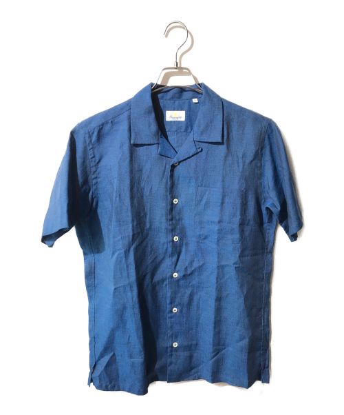 giannetto（ジャンネット）giannetto (ジャンネット) リネンシャツ ブルー サイズ:Ⅿの古着・服飾アイテム