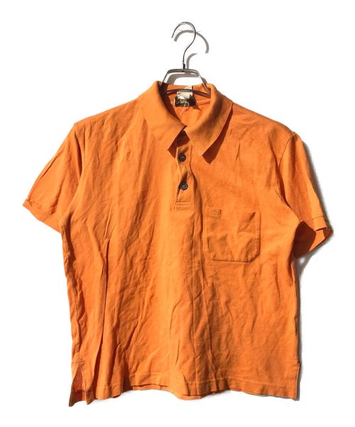 HERMES（エルメス）HERMES (エルメス) ポロシャツ オレンジ サイズ:Sの古着・服飾アイテム